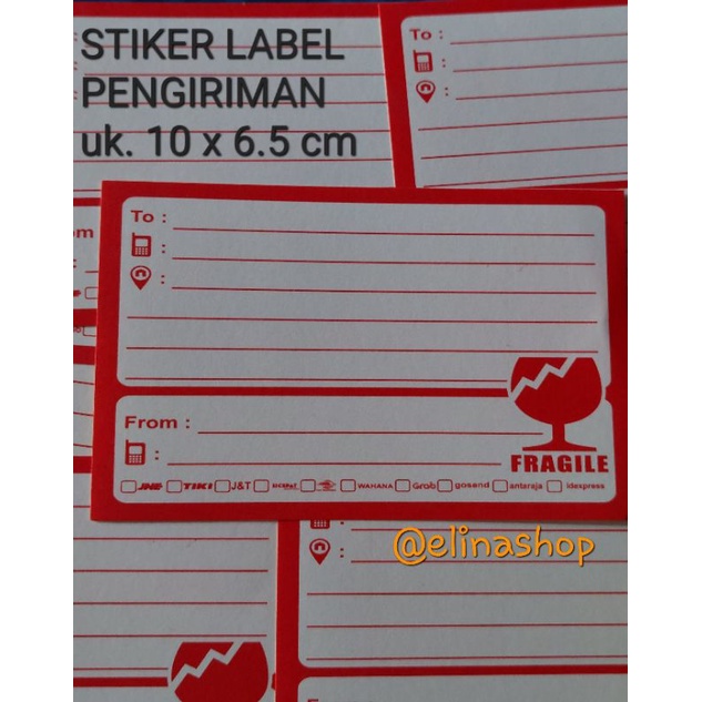 

STICKER LABEL PENGIRIMAN/STICKER LABEL ONLINESHOP LANGSUNG TEMPEL/STIKER NAMA PENGIRIMAN