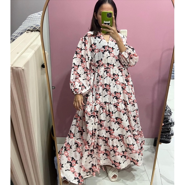 GLAMIA LONG DRESS ROSE EDITION ( PILIH VARIASI)