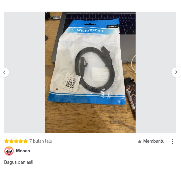 Vention Kabel LAN Flat Cat6 UTP Gigabit Ethernet RJ45 Network 35M 40M