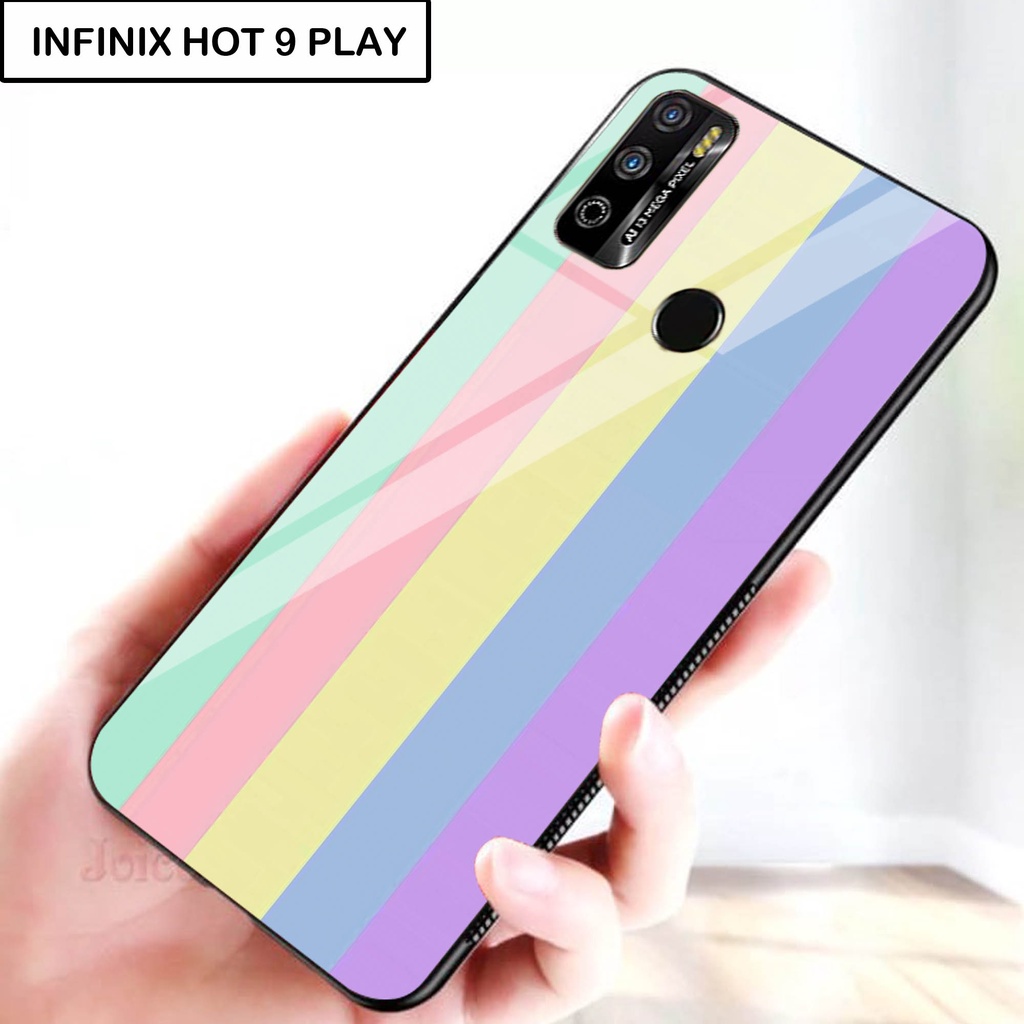 Softcase Kaca For INFINIX HOT 9 PLAY - Case Handphone INFINIX HOT 9 PLAY [T37].