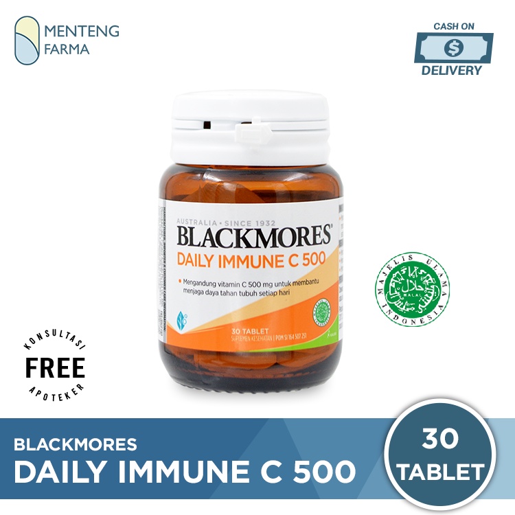 Blackmores Daily Immune C 500 30 Tablet - Vitamin C Peningkat Daya Tahan Tubuh