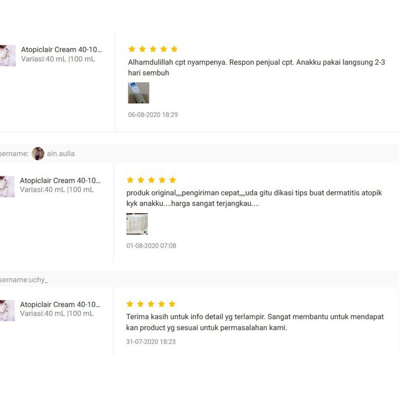 tf✤Ready➽ Atopiclair Cream 40-100 mL [Dijamin Ori 100%] 48