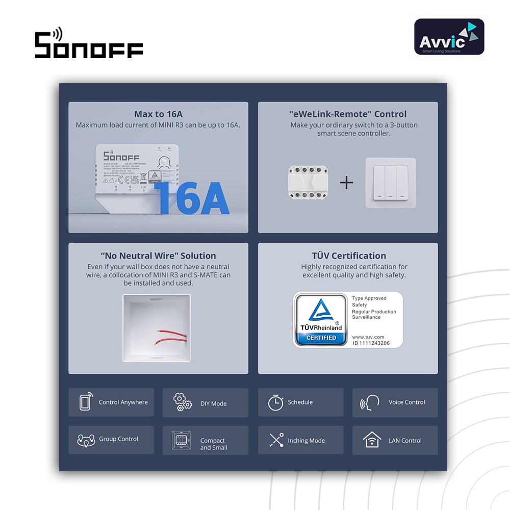 Sonoff SMATE Smart Switch Smart breaker wireless Switch Smart home IOT