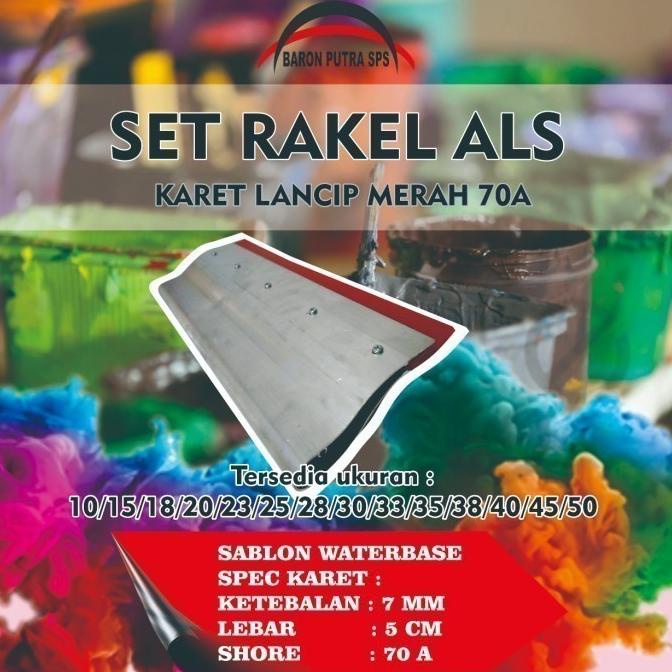 

```````] SET RAKEL ALS KARET MERAH LANCIP 70A 38 CM