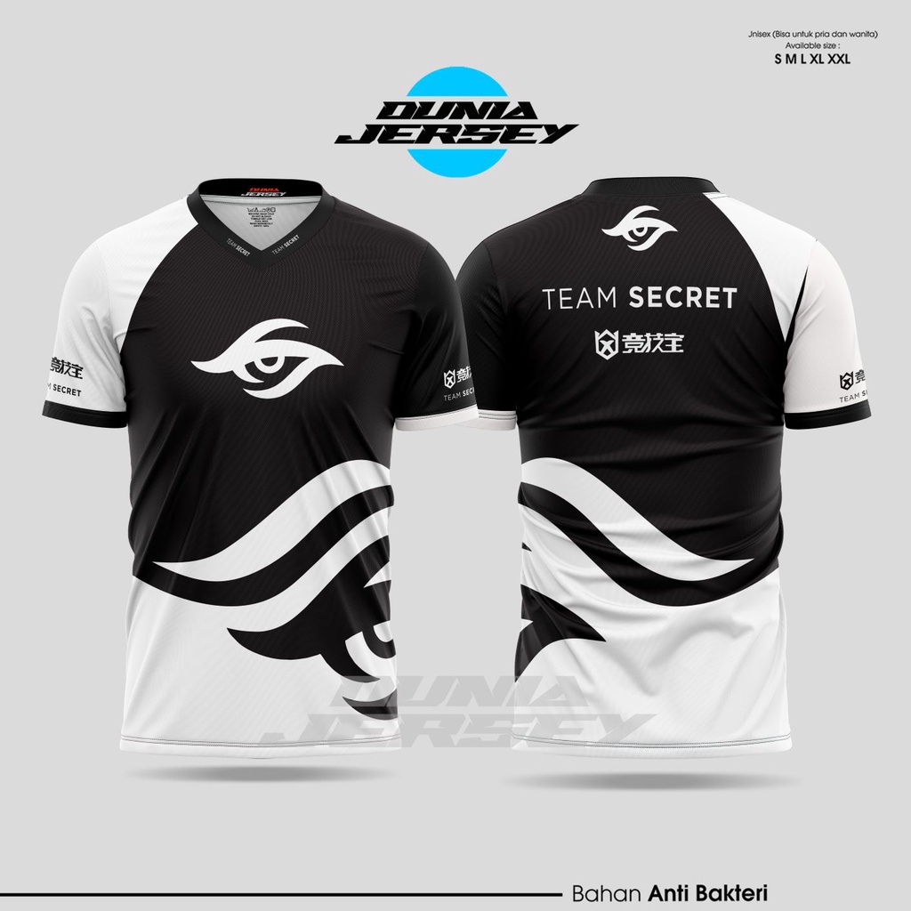 Kaos ,Tshirt Jersey Team Scret full printing / JERSEY KAOS TEAM SECRET MALAYSIA / Kaos Jersey New Co
