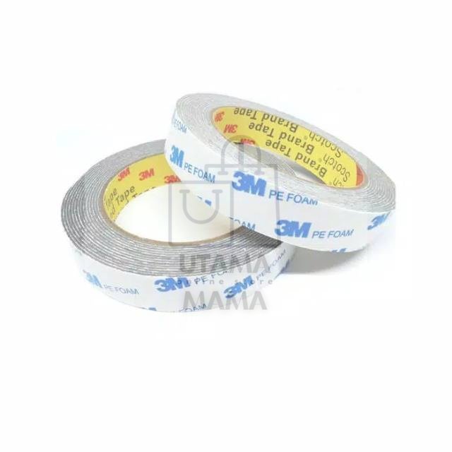 

(MAMA) Double Tape 3M Pe Foam / Solasi Bolak Balik BB Busa 23 mm X 4.5 M 23mm X 4.5M