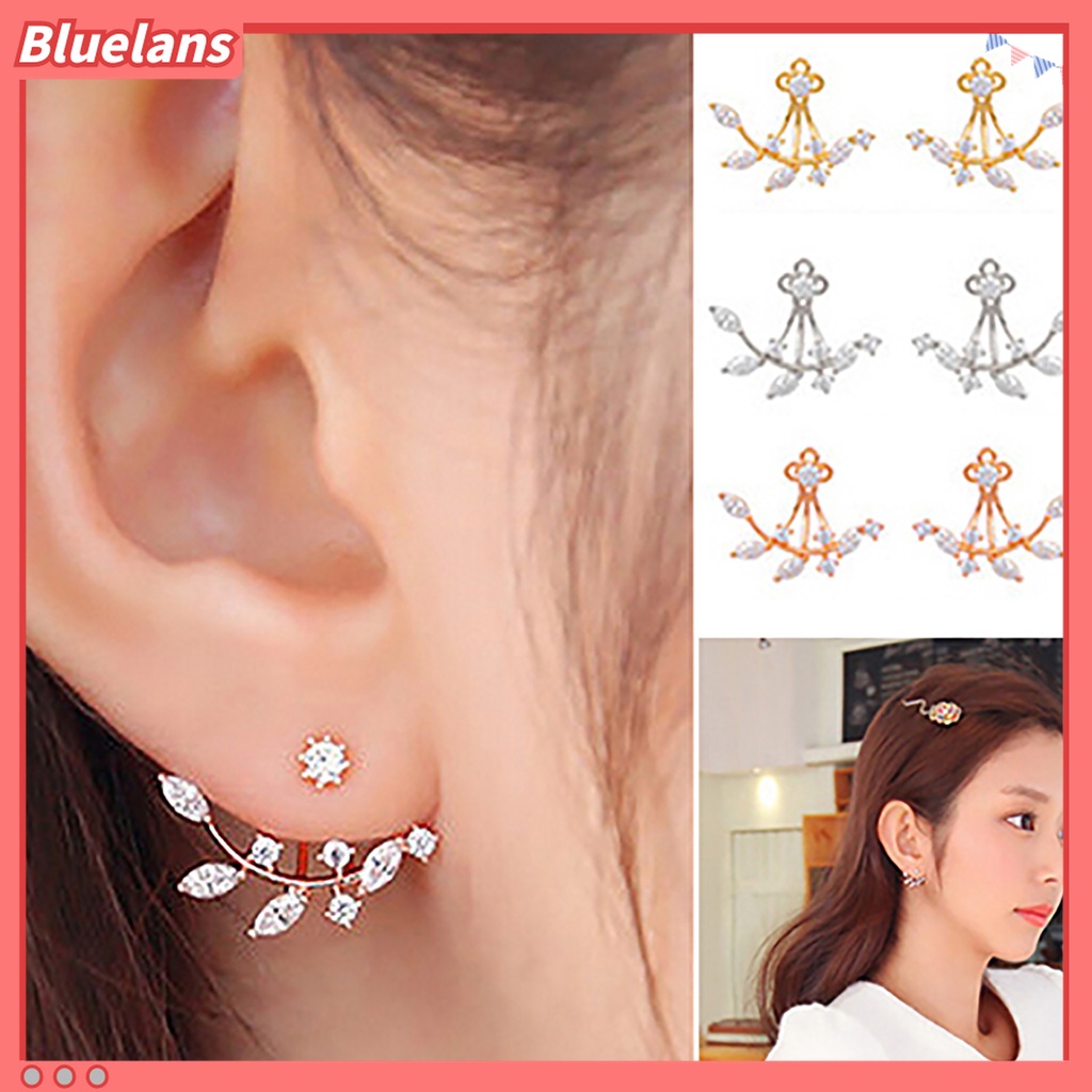 1 Pasang Anting Stud Berlian Imitasi Mini Untuk Wanita