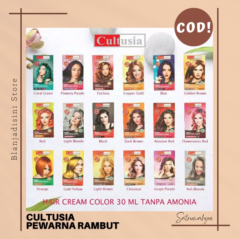 Cultusia Pewarna Rambut - Cultusia Hair Color BPOM