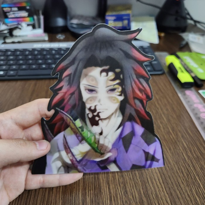 

STIKER 3D MOTION LENTICULAR ANIME - D0025 - Demon Slayer - Demon
