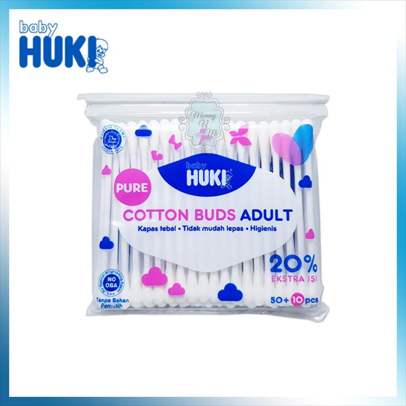 Huki Cotton Buds Adult Isi 60 - Korek Kuping Dewasa