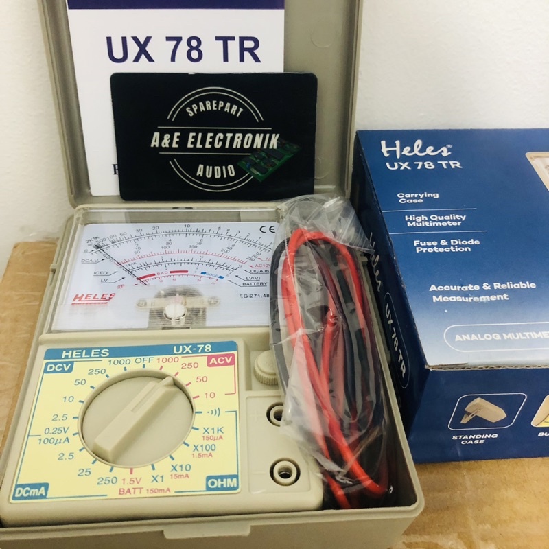 MULTIMETER AVOMETER HELES UX-78 - ANALOG MULTITESTER UX78 UX78TR