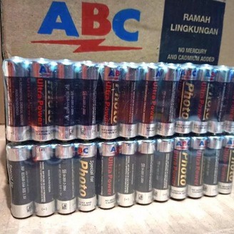 Baterai ABC Tipe AA 1.5V A2 Batu Batre Battery Dry Cell BIRU Harga Satuan/Batu baterai jam dinding/BATU JAM REMOTE AC, REMOTE TV TERMURAH