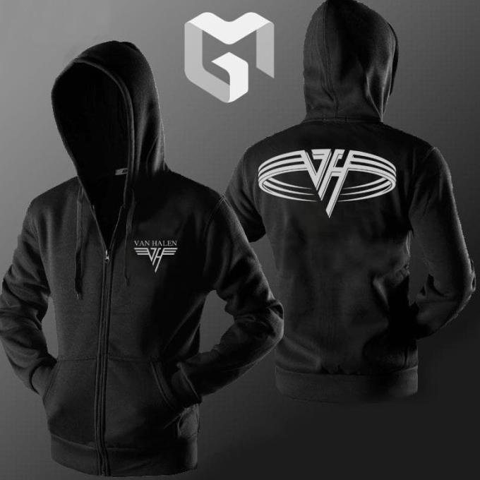 Jaket Pria Gitaris Eddie Van Halen Sweater Distro Polos