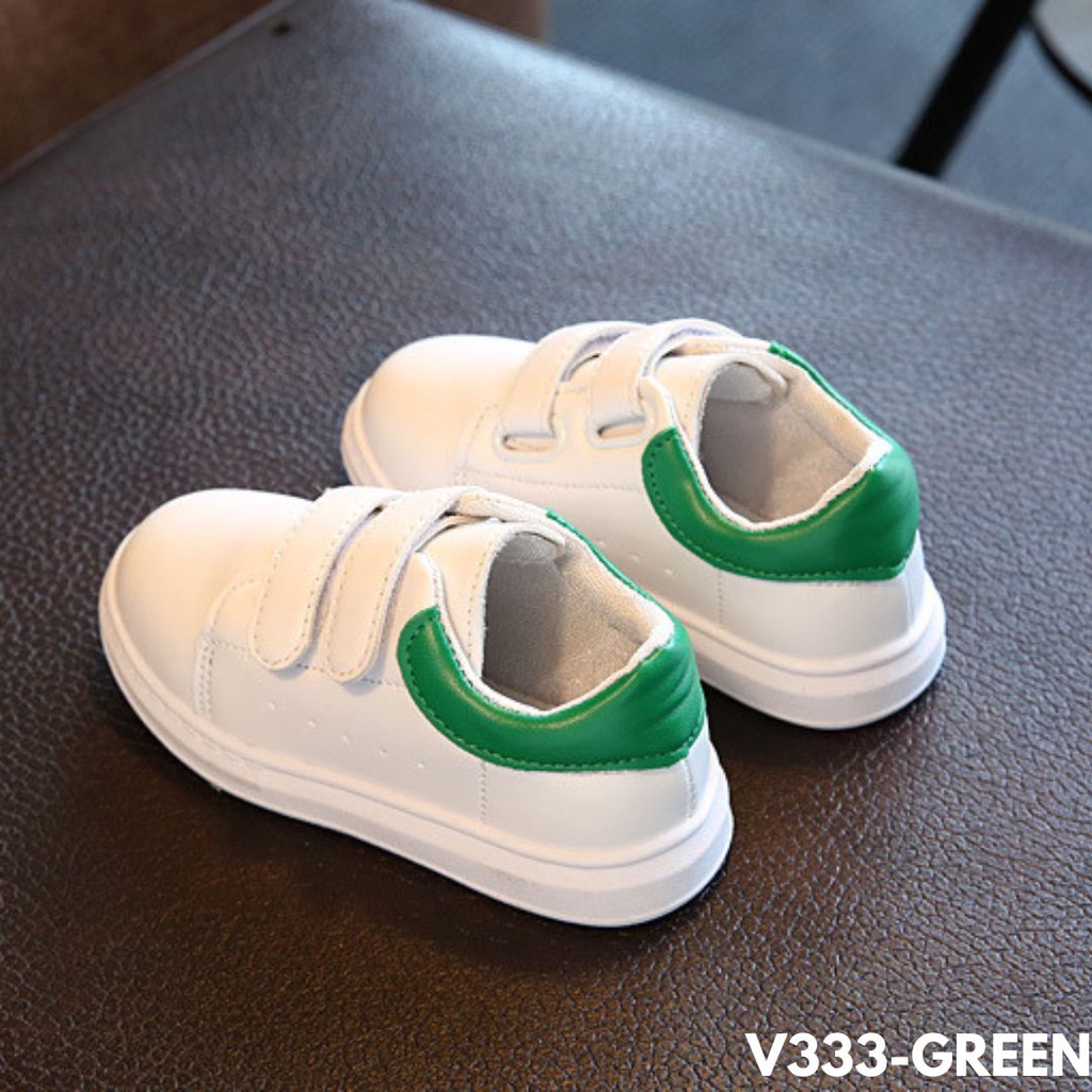 SEPATU SNEAKERS ANAK MINIMALIS PERGI BERMAIN DI PLAYGROUP BAHAN PU QUALITY IMPORT V333