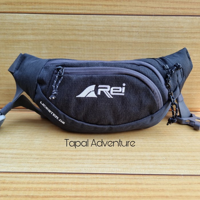 Sporty Tas Pinggang Rei Licester 02 Blk - Arei Outdoorgear Waist Bag Licester