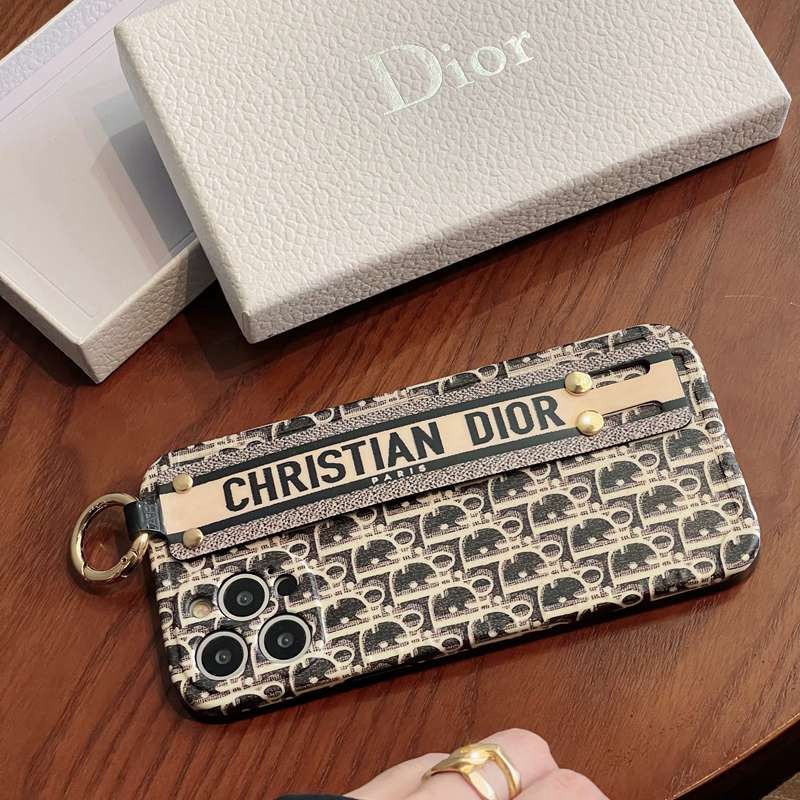 Luxury Gelang Tangan Case IPhone Xr Xs Max14 Plus Ip Apple IPhone 11 12 13 14 Pro Max Sarung Silikon Wanita Casing Handphone Christian Dior