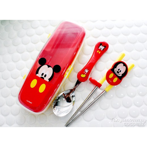 Sumpit dan Sendok Makan Anak Mickey Mouse (SET) - Mickey Mouse Chopsticks and Spoon (SET)