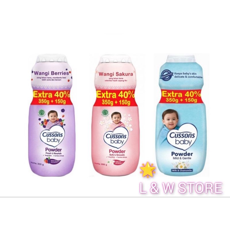 Cussons Baby Powder 350gr + 100gr/Bedak Baby