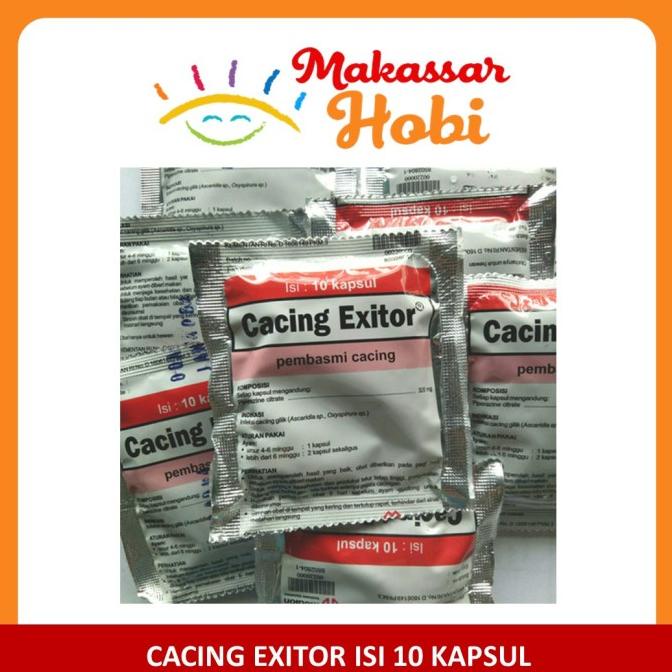 langsung order saja] Cacing Exitor Obat Pembasmi Cacingan Ayam Petelur Bangkok Bebek Burung