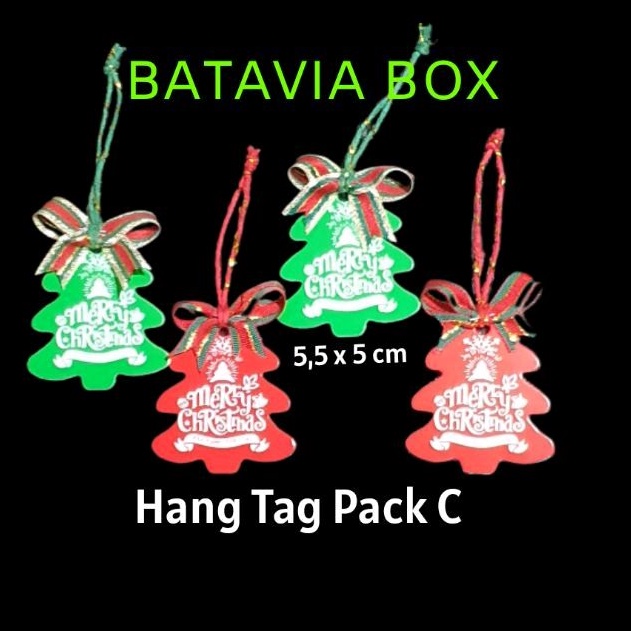 

Hang Tag Natal / gantungan pohon natal per pack isi 4 type C