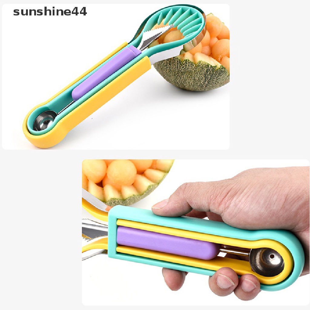 Sunshine 3 In 1 Sendok Scoop Pemotong Semangka Untuk Dapur