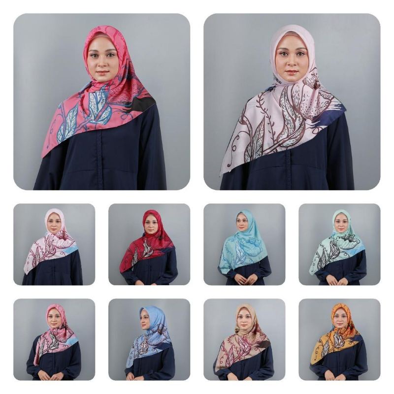 ZOYA Hijab kerudung segiempat motif scarf febrylica, venya, kayla, arum