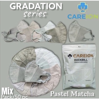 Masker Duckbill Careion 3ply Gradation Series 50pcs