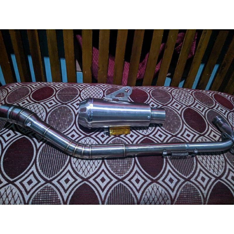 kanlpot Custom polos Leher Road race All motor bebek supra jupiter Vega dll