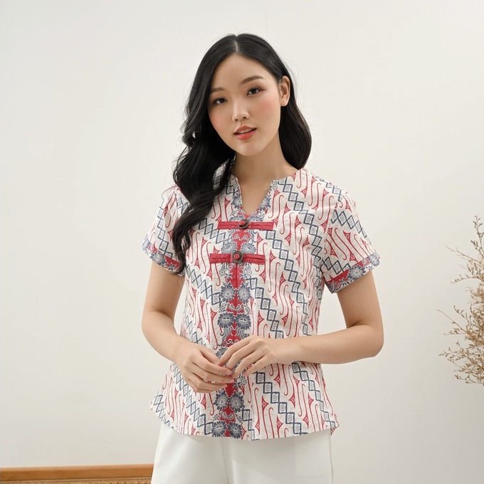 Atasan Batik 208 WIB/ Blouse Batik Wanita/ Batik Jumbo