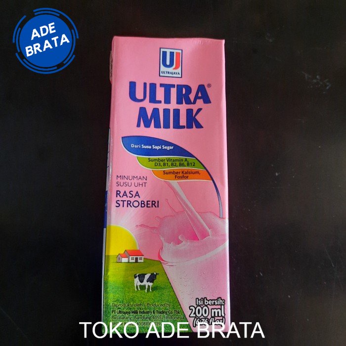 

susu ultra strawberry 200ml