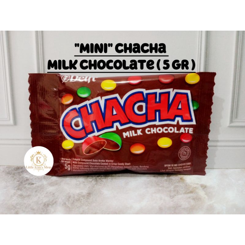READY EXP 06/2024 - Delfi CHACHA Original Milk Chocolate "5 Gram" / Mini CHACHA Milk Chocolate / Per