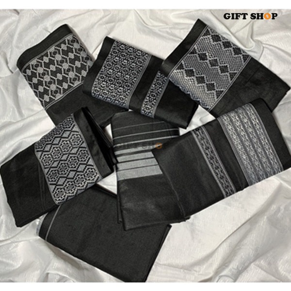 Diskon Sarung Pria Dewasa Polos Hitam Perlengkapan Alat Sholat Cowok Wadimor Premium