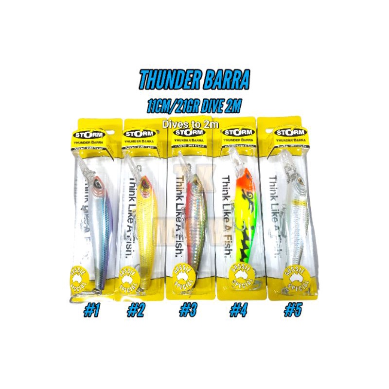 UMPAN CASTING MINNOW STORM THUNDER BARRA