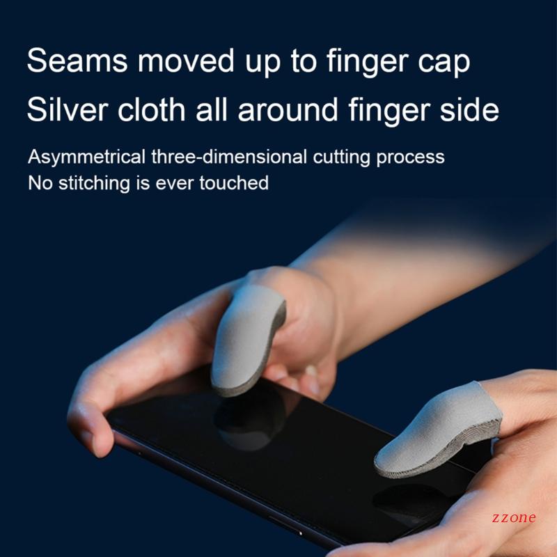 Zzz 2pcs Sarung Jempol Tangan Touch Screen Sensitif Anti Gores Untuk Controller Game