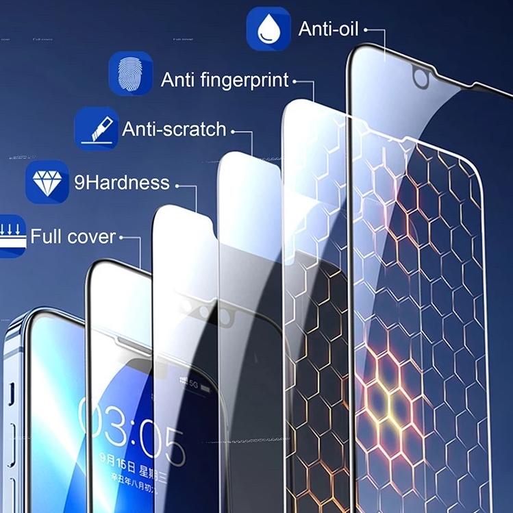 Sale Terbatas ( PRIVACY & MATTE ) gorilla glass screen protector anti fingerprint tempered glass for