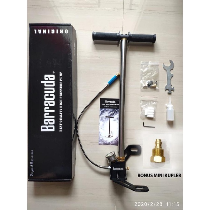 Pompa Pcp Murah Original Barracuda Kaki Lipat 4500 Psi Full Bonus Set