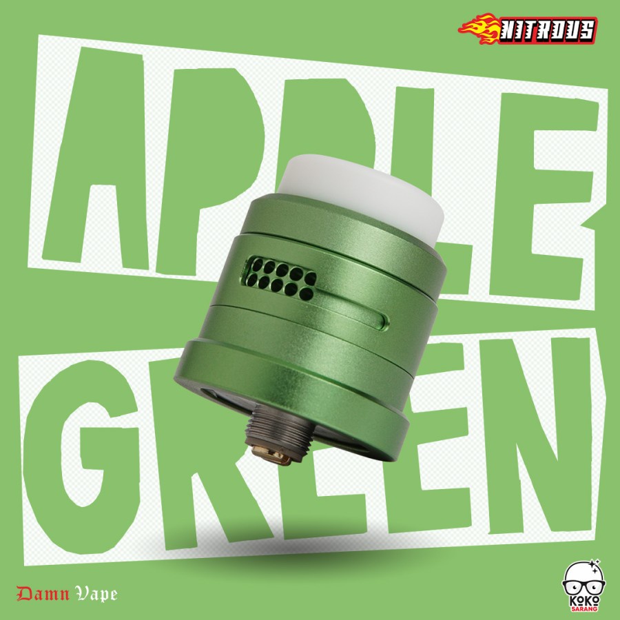 NITROUS APPLE GREEN NITROUS RDA DUAL CAP ONLY AUTHENTIC