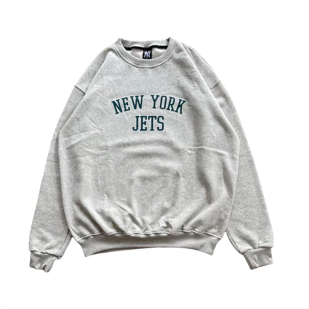 Crewneck | Sweater | Baju Hangat | Pria Dewasa Ny Nba Basket New York Jets Grey Premium Product