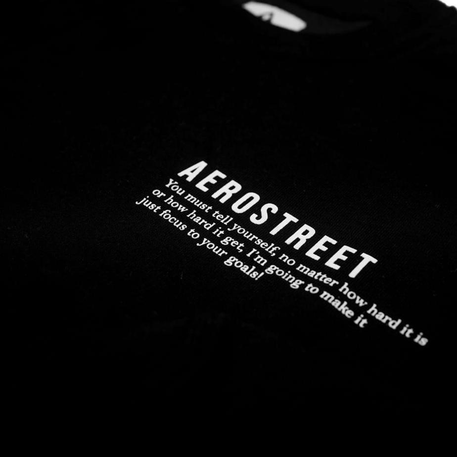 Ready PROMO SHOPEE MANTUL - GRATIS ONGKIR - TERPOPULER - TERLARIS - Aerostreet Crewneck Lokko Hitam 