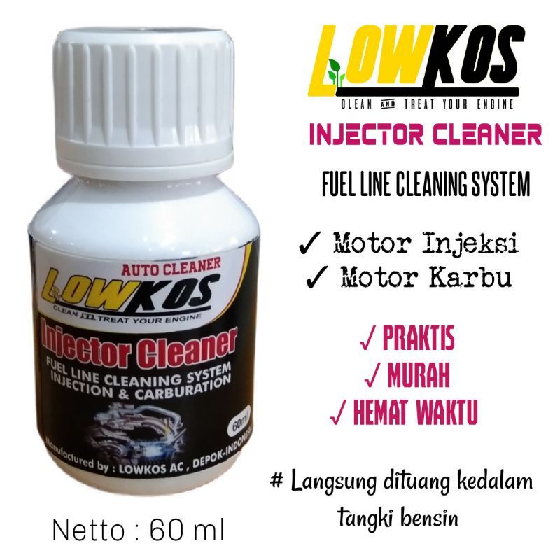 Jual INJECTOR CLEANER LOWKOS cairan pembersih injector untuk motor ...