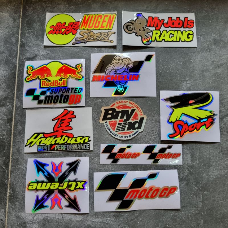 STICKER STIKER MOTO GP R SPORT XTREME CUTTING