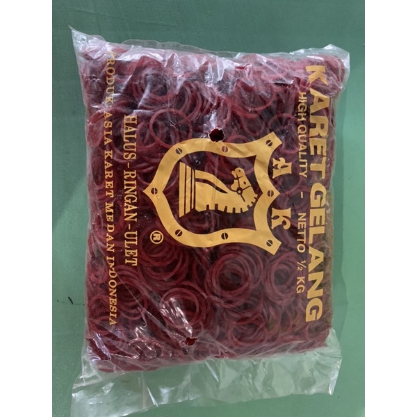 karet cincin/ karet lengkong ukuran kecil 1/2kg / karet gelang mini ukuran 500gr