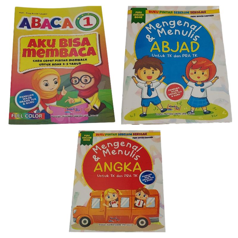 Buku Membaca Mengenal Menulis ABJAD Dan ANGKA