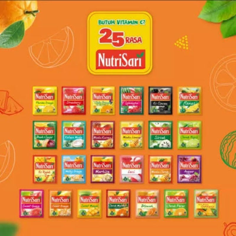 

Nutrisari sachet all variant