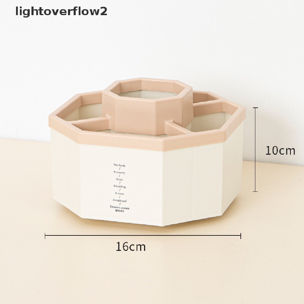 (lightoverflow2) Lampu 360 Derajat° Kotak Penyimpanan Pena Pensil Kapasitas Besar Untuk Aksesoris Meja