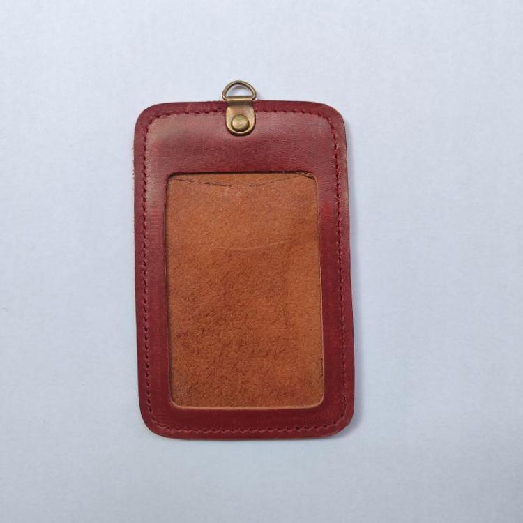 

❅ Gantungan ID Card - ID Card Holder Kulit Asli - Name Tag Kulit Asli ↣