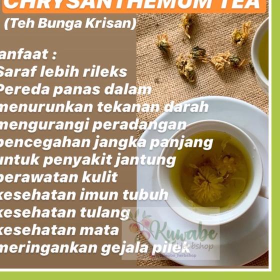 

10.10 HARGA GROSIR CHRYSANTHEMUM TEA / TEH BUNGA KRISAN / PEREDA PANAS DALAM [1 pack = 60 gram] !