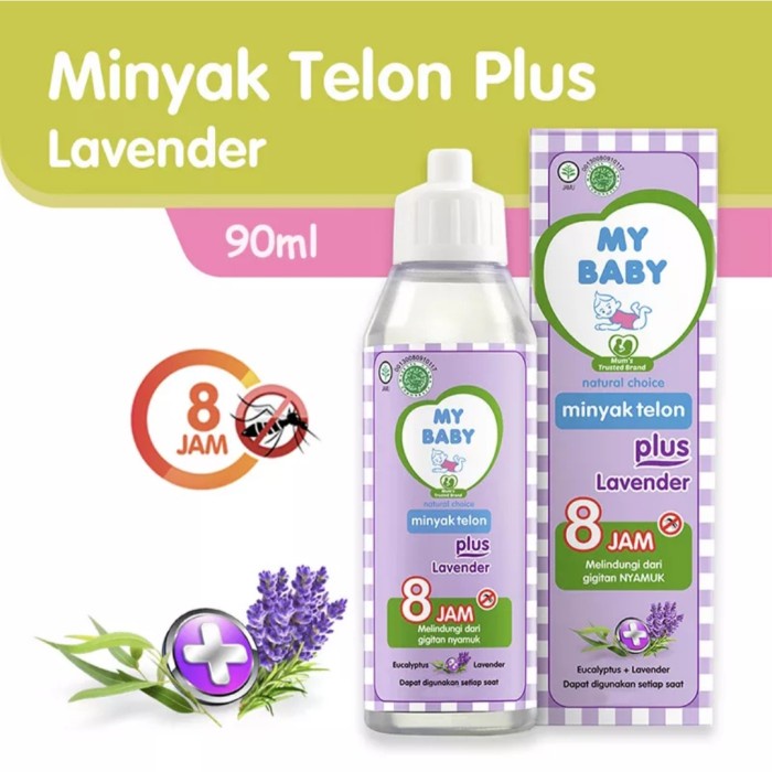 MY BABY TELON PLUS LAVENDER UNGU / mybaby minyak telon 60ml 90ml 150ml