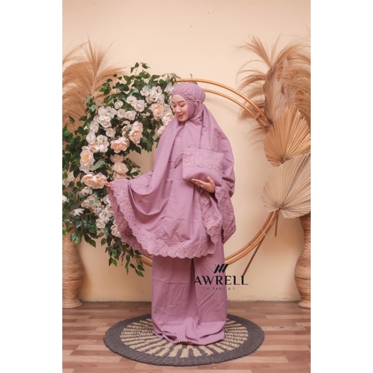 Mukena Dewasa Siti Khadijah Free Tas+Tasbih by Awrellcollections