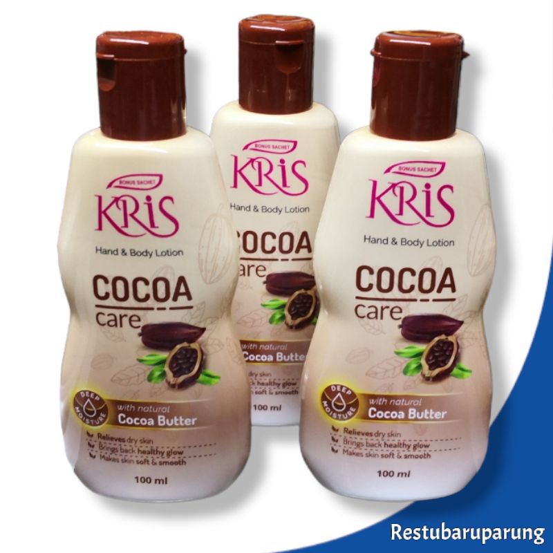 Jual KRIS Hand Body Lotion Cocoa Care 100ml Shopee Indonesia